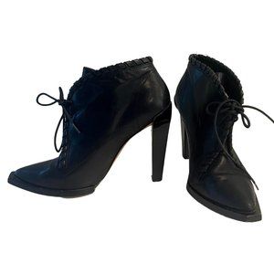 Alexander Wang Black Whipstich Sofi Bootie 38